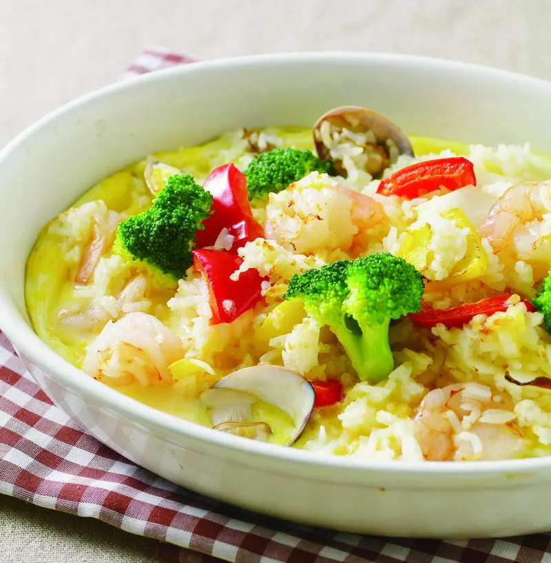 甜椒海鮮焗飯
