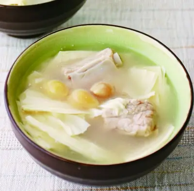 白果腐竹排骨湯