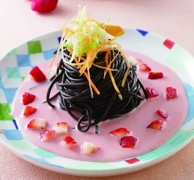 草莓鮮果醬涼麵