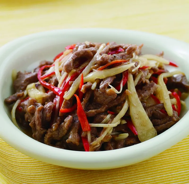 酸薑牛肉絲