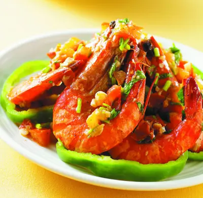 香茄蒜味鮮蝦