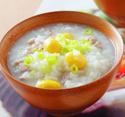 白果牛肉粥