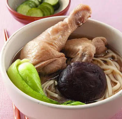 香茹雞腿湯麵