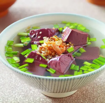 韭菜豬血湯