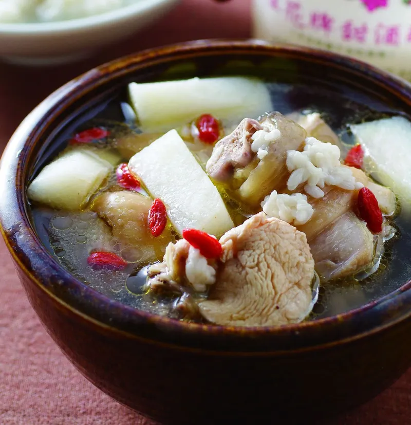 酒釀山藥雞湯