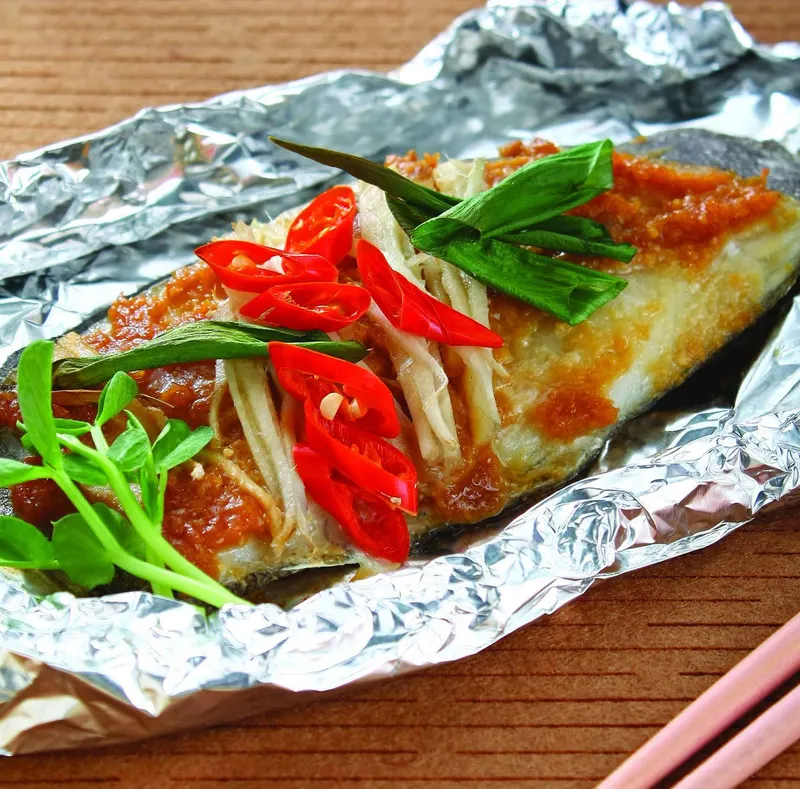 鋁箔烤味噌魚