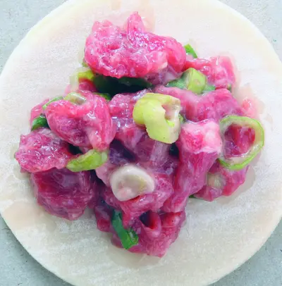 蔥香牛肉餡