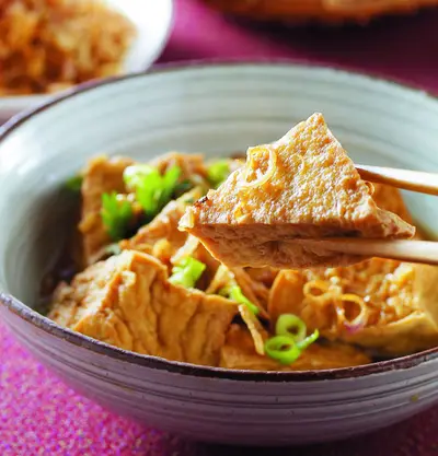 油蔥酥滷油豆腐