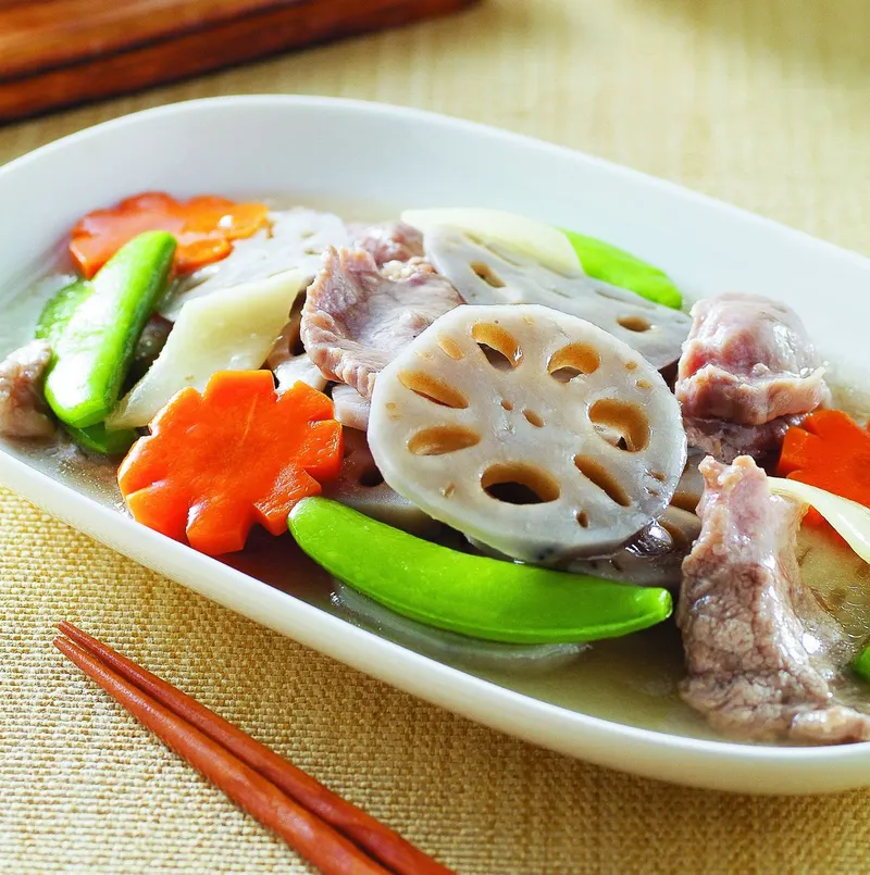蓮藕燴肉片