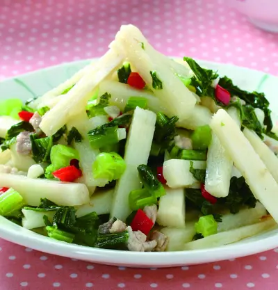 雪菜炒麻竹筍