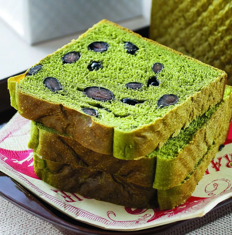 抹茶丹波豆吐司