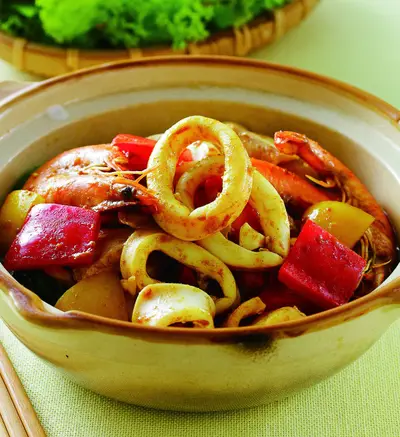 沙嗲海鮮煲