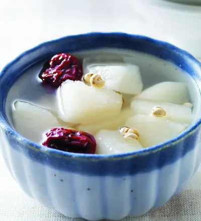 冰糖川貝蜜梨甜湯