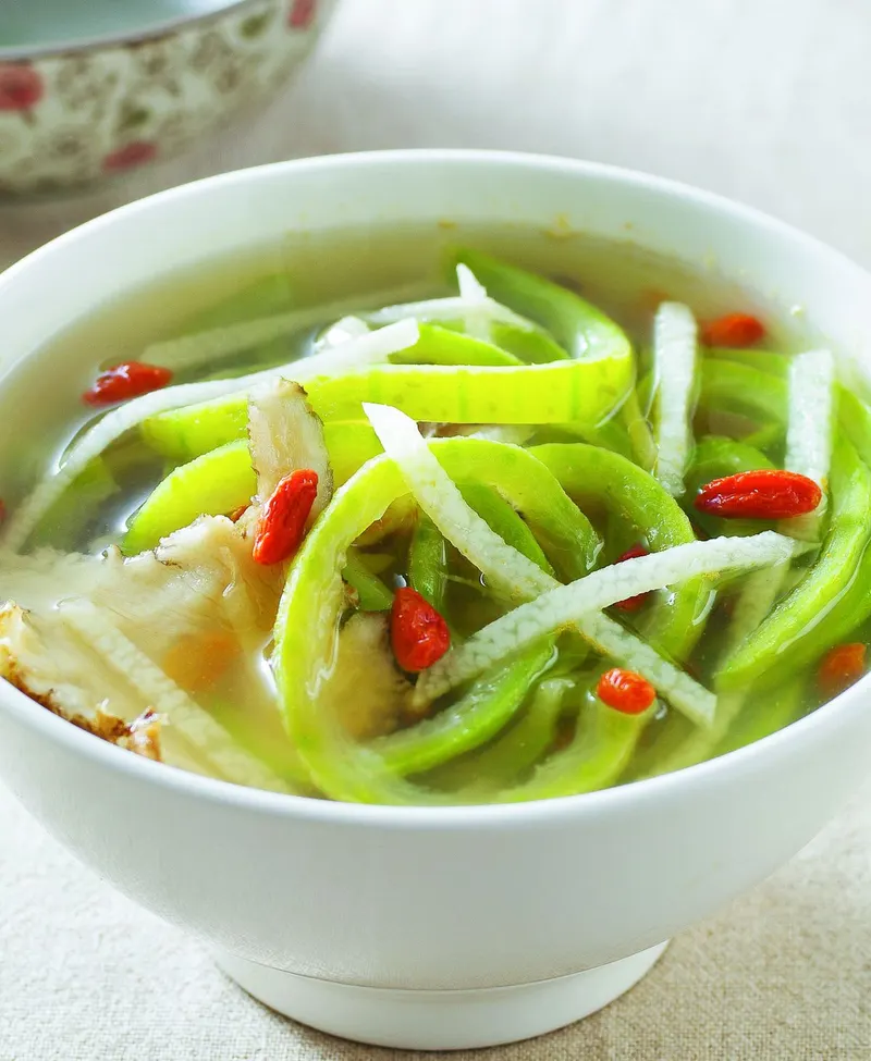 養生蟹黃絲瓜麵
