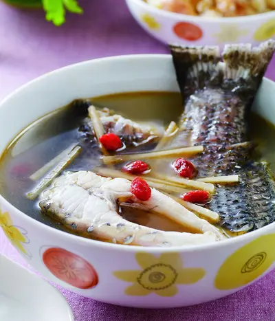 麻油鱸魚湯