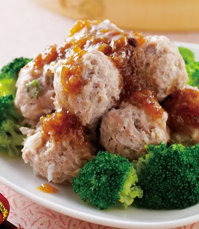清蒸牛肉丸