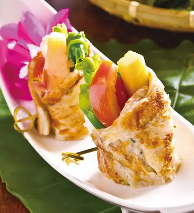 養生蔬果山蘇捲