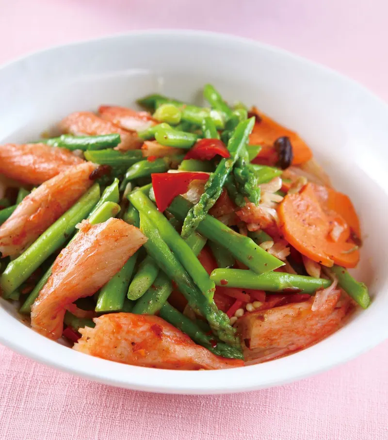XO醬炒蟹肉蘆筍
