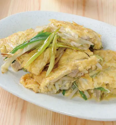 蔥香豆芽煎蛋