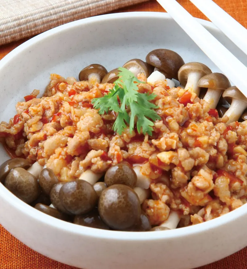 肉醬蒸菇
