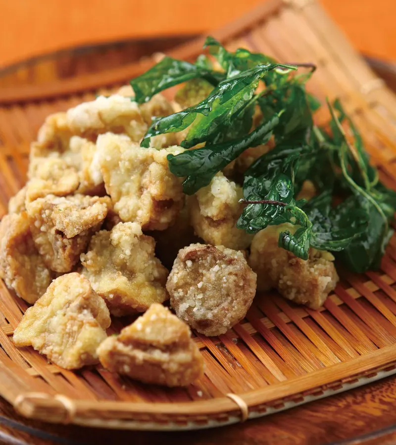 塔香鹽酥洋菇丁