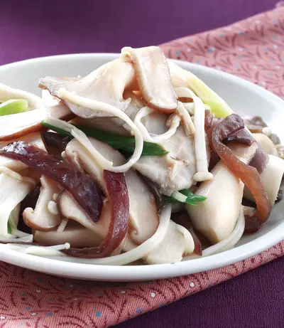 麻油炒鮮菇