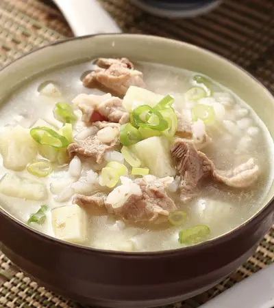山藥肉片粥