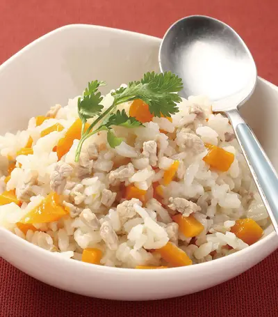 南瓜肉丁燉飯