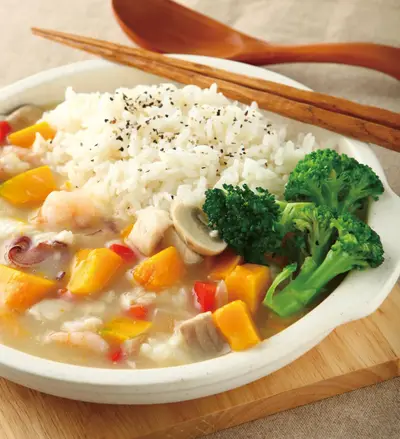 南瓜海鮮燴飯