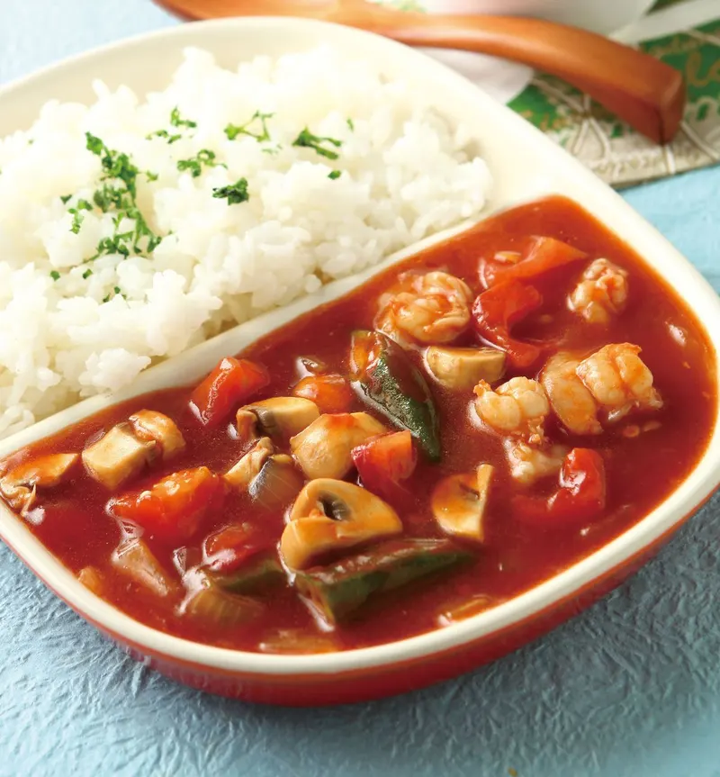 茄汁蝦球燴飯