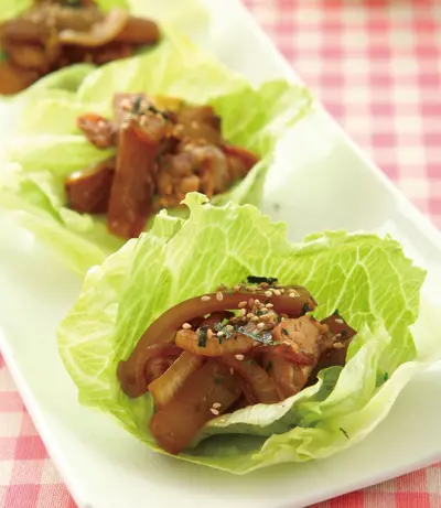 蒟蒻燒肉蔬菜捲