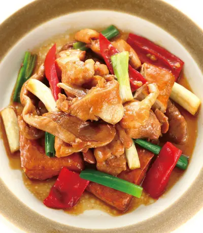 蘿蔔豆乾燒雞