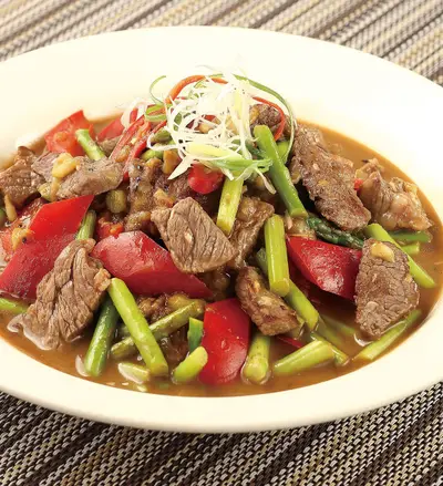 碧玉炒牛肉