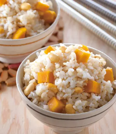 糙米黃豆地瓜飯