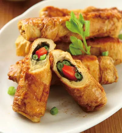 甘甜芹菜豆包燒