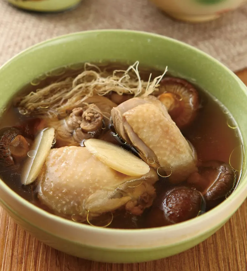 蔥根雞湯