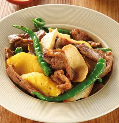 杏鮑菇炒牛肉片