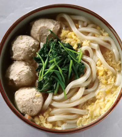 雞肉丸子烏龍麵