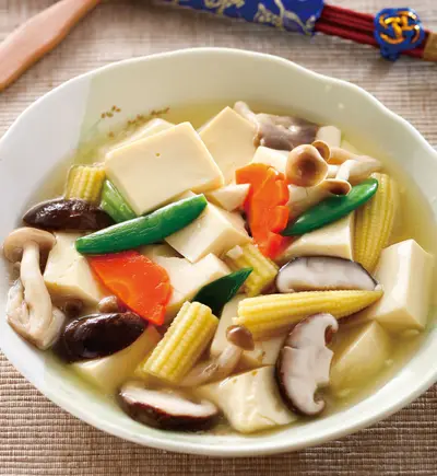 鮮菇燴豆腐