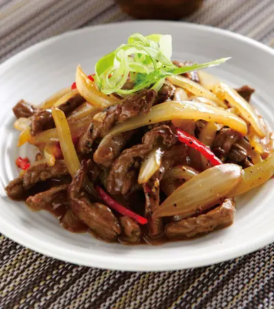 黑椒炒牛柳