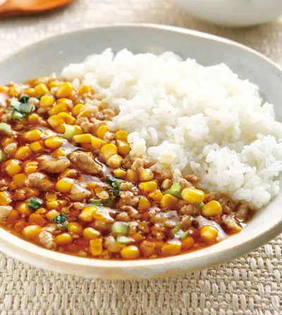 肉末玉米拌飯