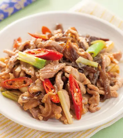 木耳炒肉絲