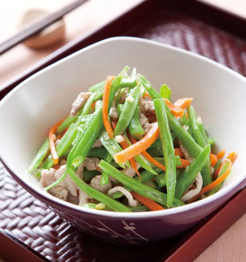 四季豆拌肉絲