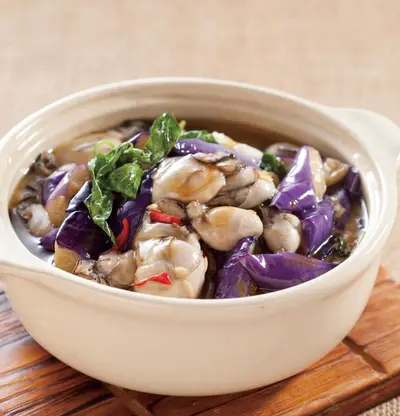 鮮蚵茄子煲
