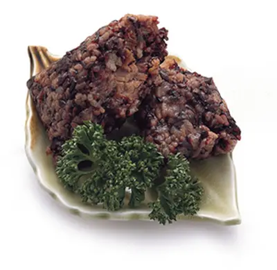 黑糯米豆沙粽