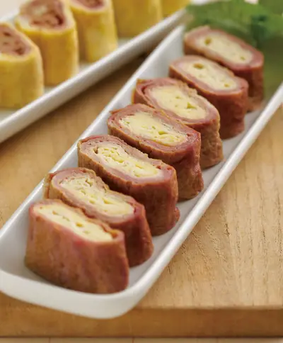 甜菜根雙色玉子燒