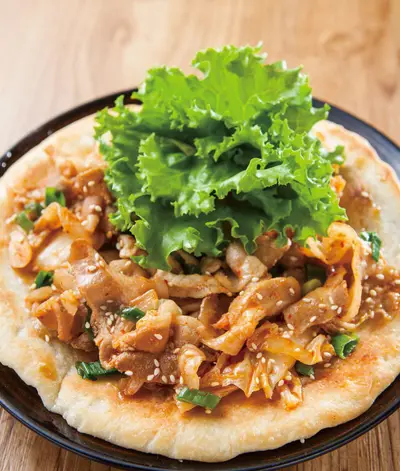 燒肉泡菜披薩