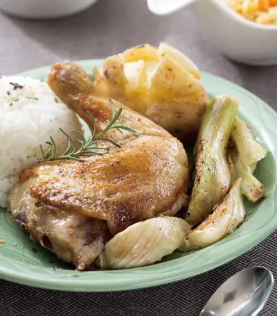 烤馬鈴薯雞腿飯