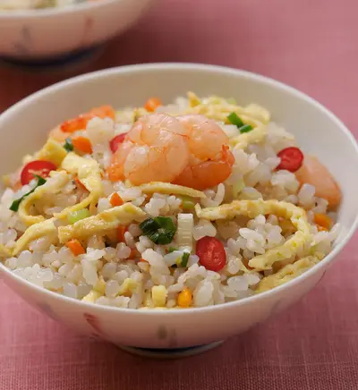 蒟蒻鮮蝦炒飯