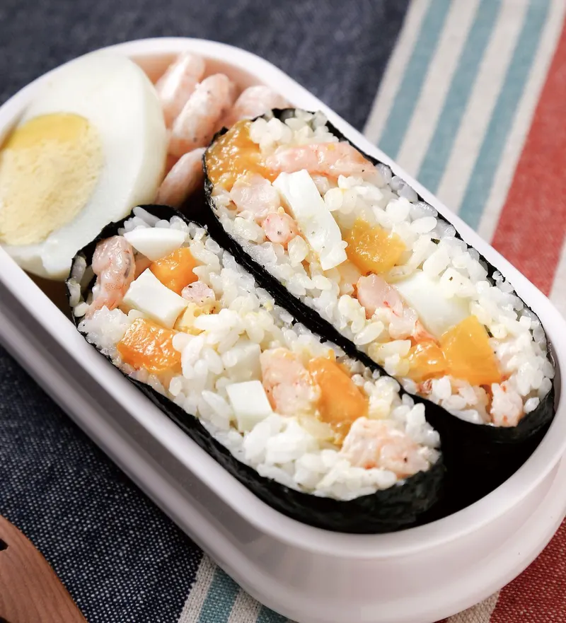 芒果蝦仁美奶滋飯糰